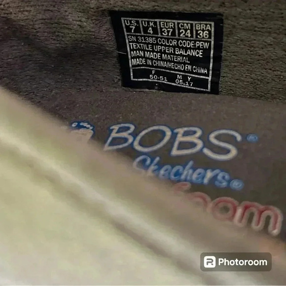 Bobs Silver Colored Flats-Size 7 - Picture 5 of 5